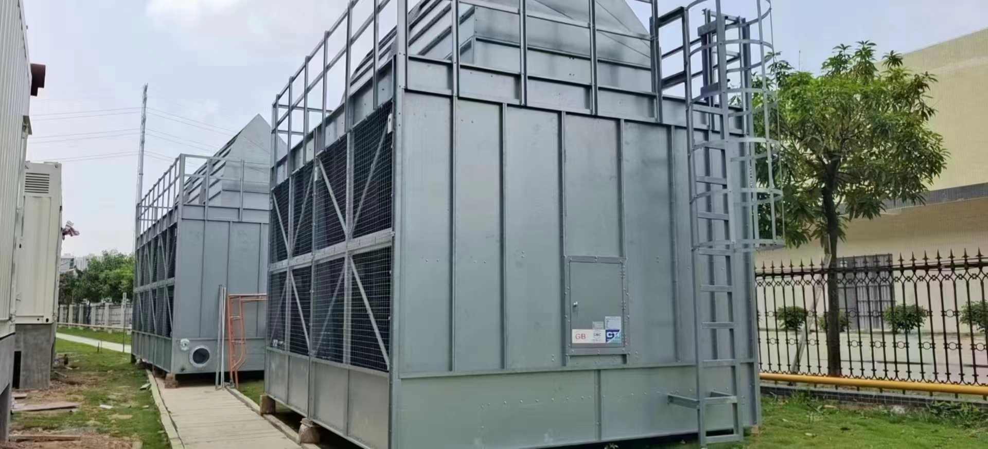  Magnesium aluminum zinc steel-open cross flow cooling tower